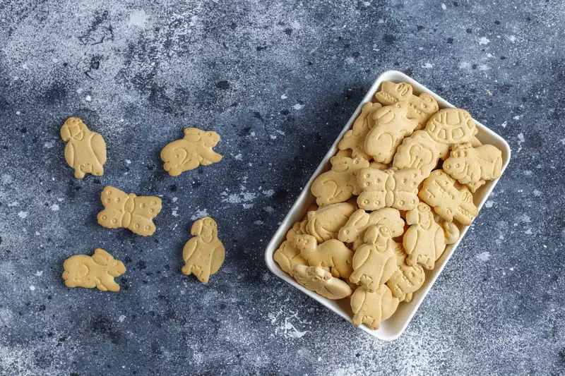 Отсчёт времени дня печенья в форме животных