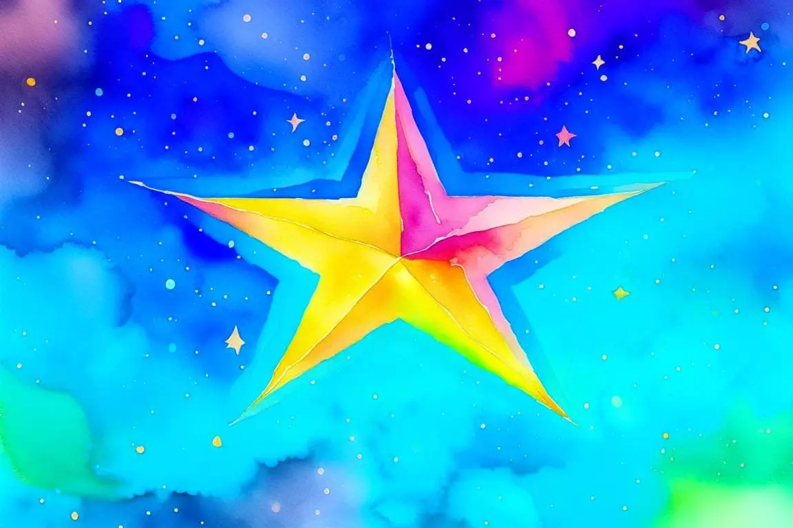 Иллюстрация к английской песне или стиху Twinkle, Twinkle Little Star