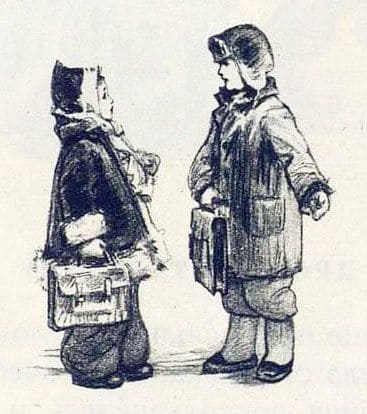 Да нет же, нет! — ответил ей мальчик. — Это просто старушка!