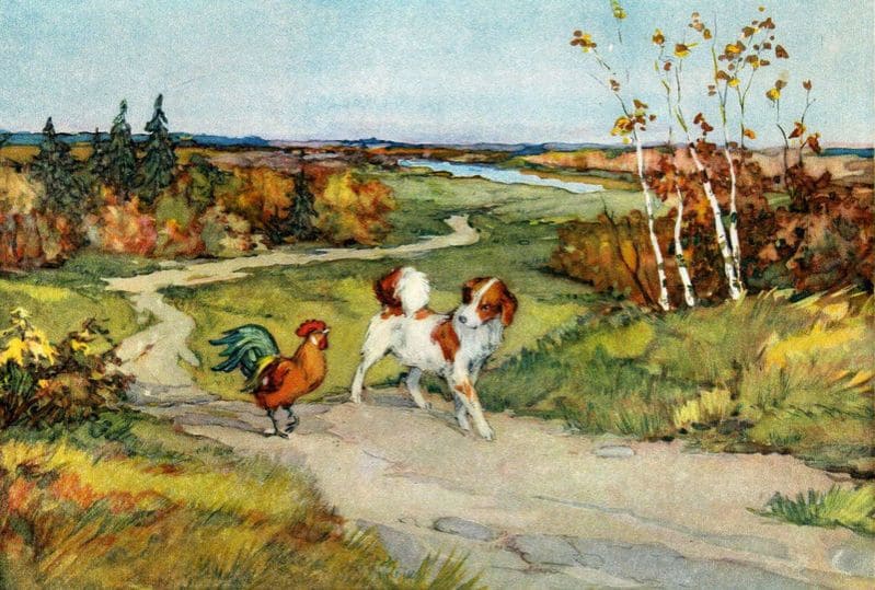 Вот и пошли они куда глаза глядят. Пробродили целый день…
